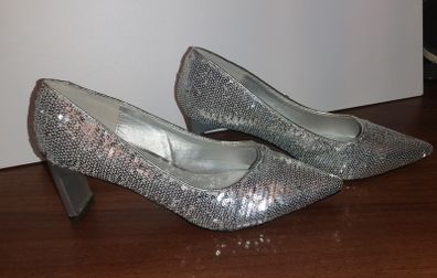 High heal Silver shoes