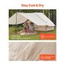 Inflatable Tent for Camping 3-5 Person Glamping Tent with Pump Canopy Image 6