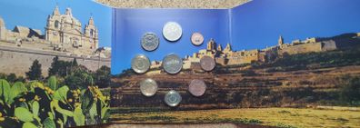 Malta Brilliant Uncirculated Euro Coin Set 2025 - Includes 2ECC Maltese Walled Cities (Mdina)