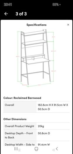 Desk with Shelves