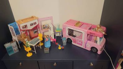 Barbie Camper and Kitchen