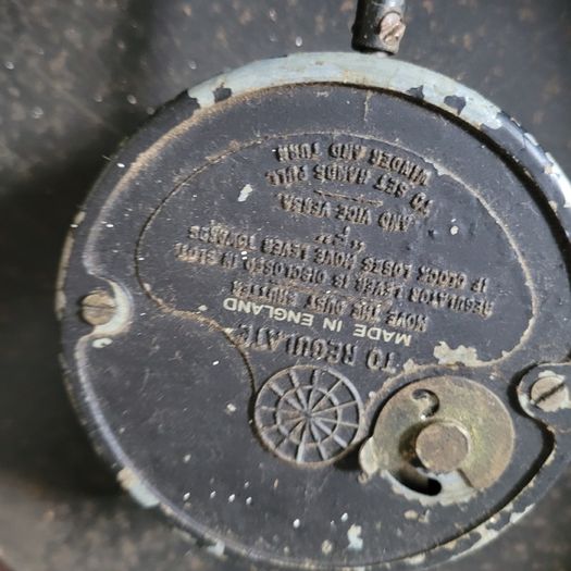 Mid-century industrial bakelite clock