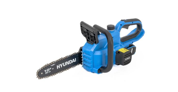 Hyundai 10'' 25cm Cordless Chainsaw 20V Li-Ion 4Ah Battery and Charger