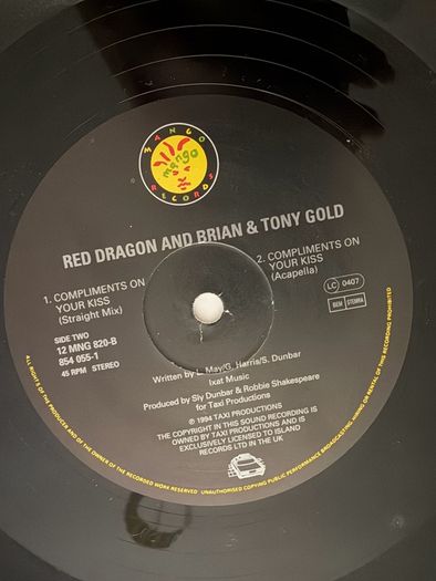 Red Dragon ft Brian and Tony Gold Compliments On Your Kiss 1994