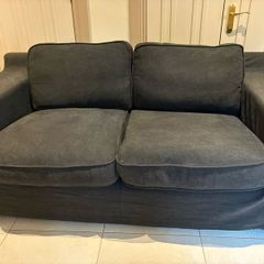 2 Seater Charcoal Sofa