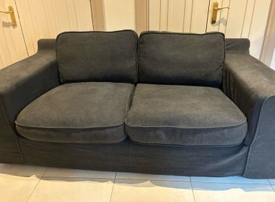 2 Seater Charcoal Sofa
