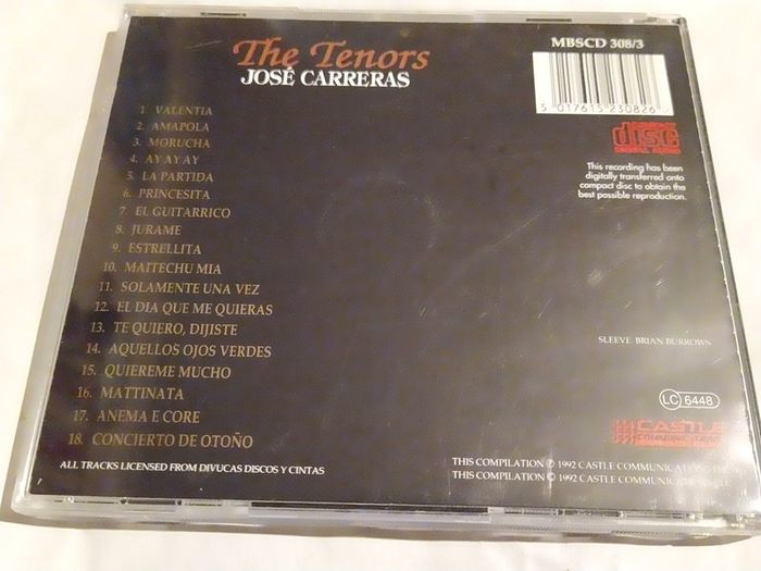 The Tenors Jose Carreras Cd