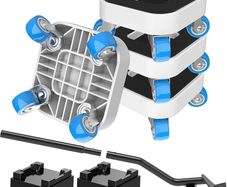 Furniture Mover with Wheels, Heavy Duty Furniture Lifter Sliders Tool, 360 degree Rotating Transport Roller Dolly Set for Sofa, Bed, Cabinet, 350kg Max Load Capacity, Moving Heavy Furniture Tool Set