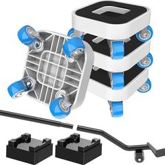 Furniture Mover with Wheels, Heavy Duty Furniture Lifter Sliders Tool, 360 degree Rotating Transport Roller Dolly Set for Sofa, Bed, Cabinet, 350kg Max Load Capacity, Moving Heavy Furniture Tool Set