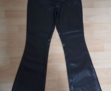 River island Faux Leather boot cut Jeans