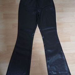 River island Faux Leather boot cut Jeans