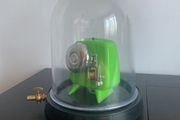 Vacuum Bell Jar with Base, Bell in Vacuum Jar Transparent PVC Vacuum Demonstration Hood Vaccum Demonstration Kit Sound Physics Demonstration Vacuum Hood Disc for Laboratory