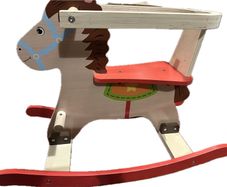 wooden rocking horse