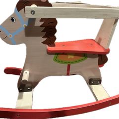 wooden rocking horse