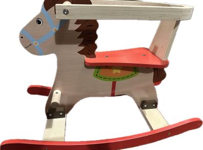 wooden rocking horse
