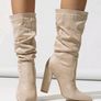 Brand New Apricot Slip On  Suede Ankle Boots, size 40 Image 5