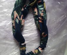 navy floral hairband