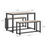 Compact 3-Piece Dining Set Dining table and 2 benches Image 3