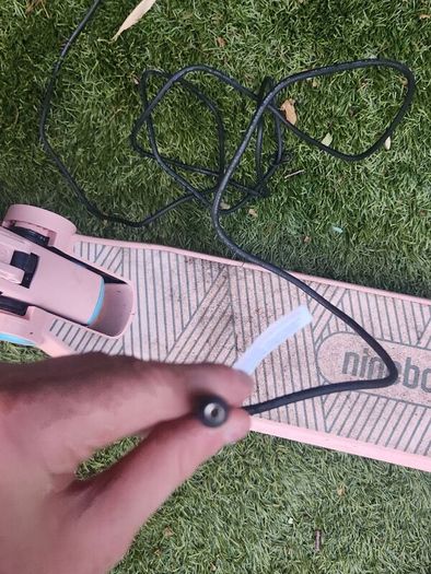 pink ninebot escooter with charger