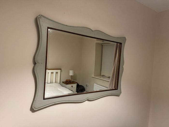 Large Vintage Style Distressed Wall Mirror French Provincial Shabby Chic