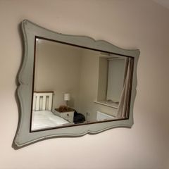 Large Vintage Style Distressed Wall Mirror French Provincial Shabby Chic