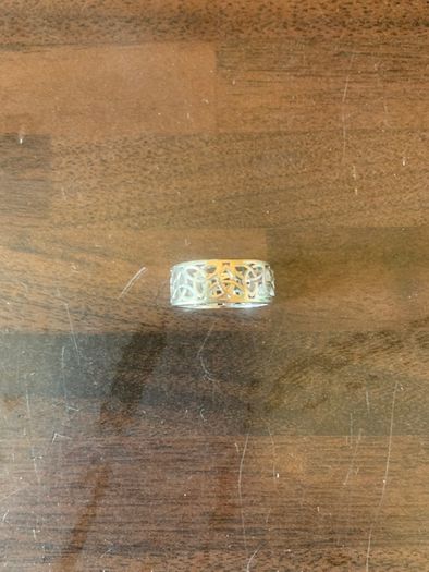 Solid silver ring