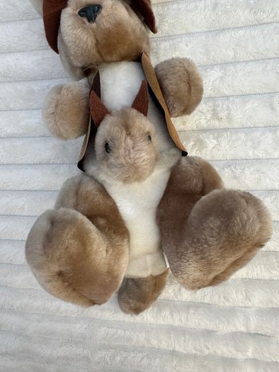 Grab a Jumbuck approx. 12 Kangaroo with Joey plush Used Please see photos