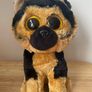 TY  Beanie Boos 6" Sprint German Shepherd Soft Toy No Tags Image 2