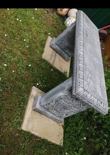 garden bench concrete Liverpool bench very heavy