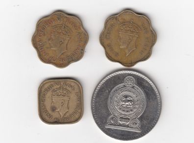 Ceylon / Sri Lanka, 4 X Coins ( No. 414)