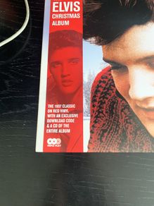 The Elvis Christmas album on red vinyl
