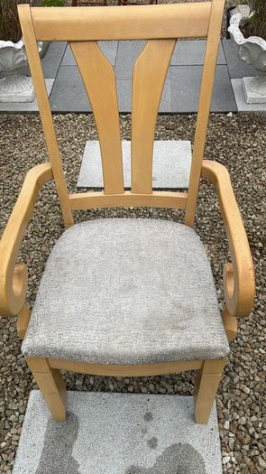 Six dining chairs