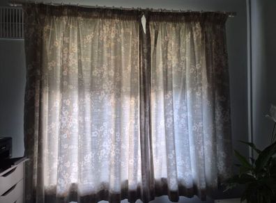 Laura Ashley Duck Egg curtains
