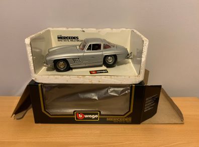 Mercedes Benz 300 SL Mille Miglia 1955 1/18 Burago Model Car