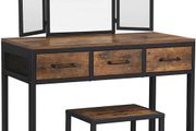 Dressing Table Makeup Desk with 1 Stool - Free Delivery Nationwide