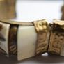 Vintage 80s Bone & Brass Bangle: Chunky Boho Bracelet Image 8