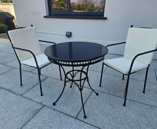 Garden table and 2 chairs