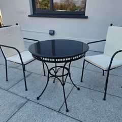 Garden table and 2 chairs