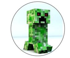 Minecraft personalised edible cake topper 7'