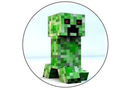 Minecraft personalised edible cake topper 7'