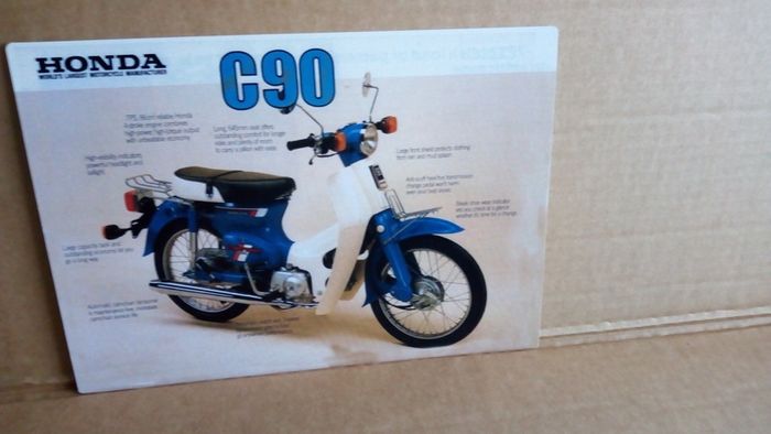 Honda 50 70 90 classic bike reproduction media posters