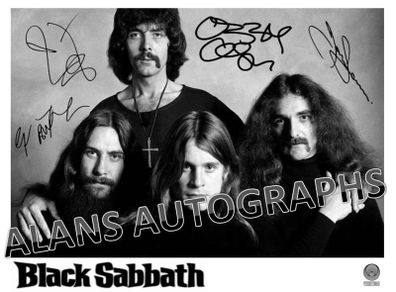 Black Sabbath Autograph's