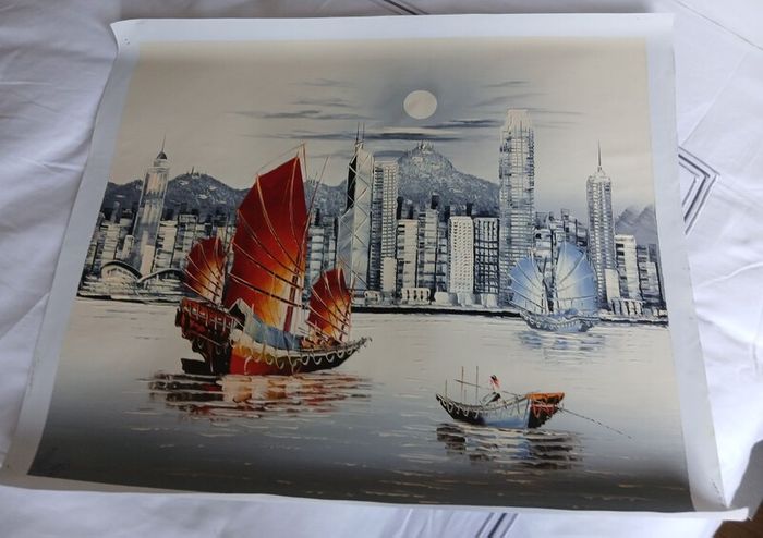 Painting of Hong Kong Bay