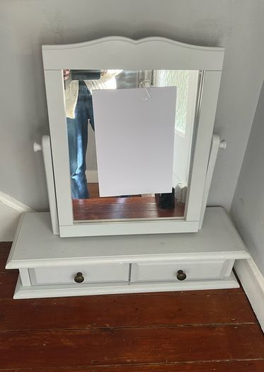 Swing Dressing Table Mirror with Drawers