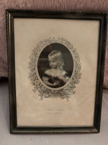 Antique Framed Print of Prince Phillipe Count of Flanders