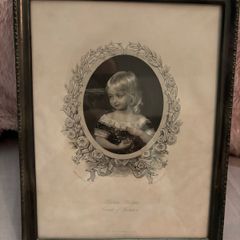 Antique Framed Print of Prince Phillipe Count of Flanders