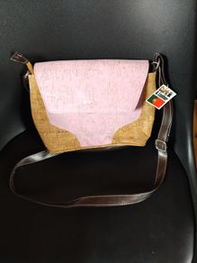 Natural Cork and Leather Bag. Brand New. Free Postage!