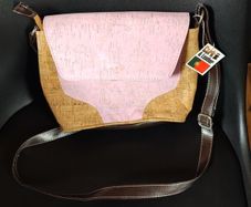 Natural Cork and Leather Bag. Brand New. Free Postage!