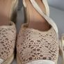Boutique canvas and lace wedges Sz 40 (Fit 6 - 6.5 UK) Image 10