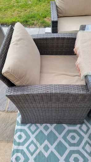 Rattan Garden Furniture 3+2+1+1 and Patio Heater